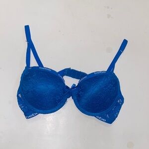 Bebe Girls Vibrant Blue Lace Bra Size 32B